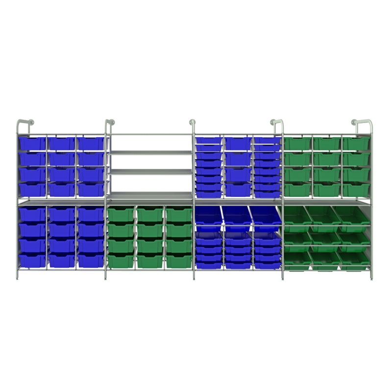 Gratnells Callero Tall Maker Starter Unit with 28 Shallow & 7 Deep Flame Red Trays