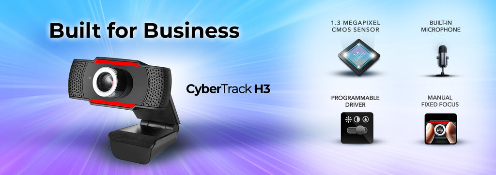 Adesso CyberTrack H3 720p HD USB Webcam with Microphone