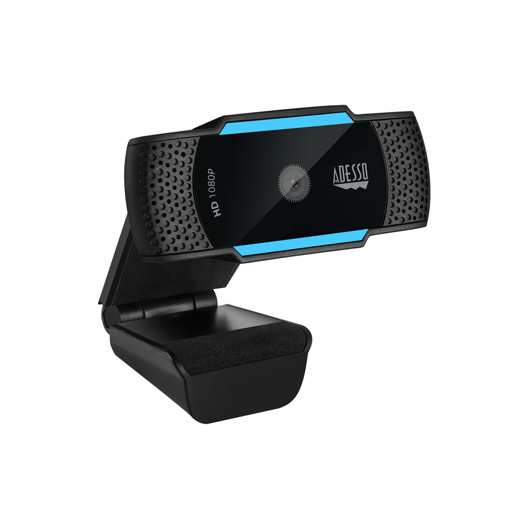 Adesso CyberTrack H5 1080P Auto Focus Webcam with Dual Mic