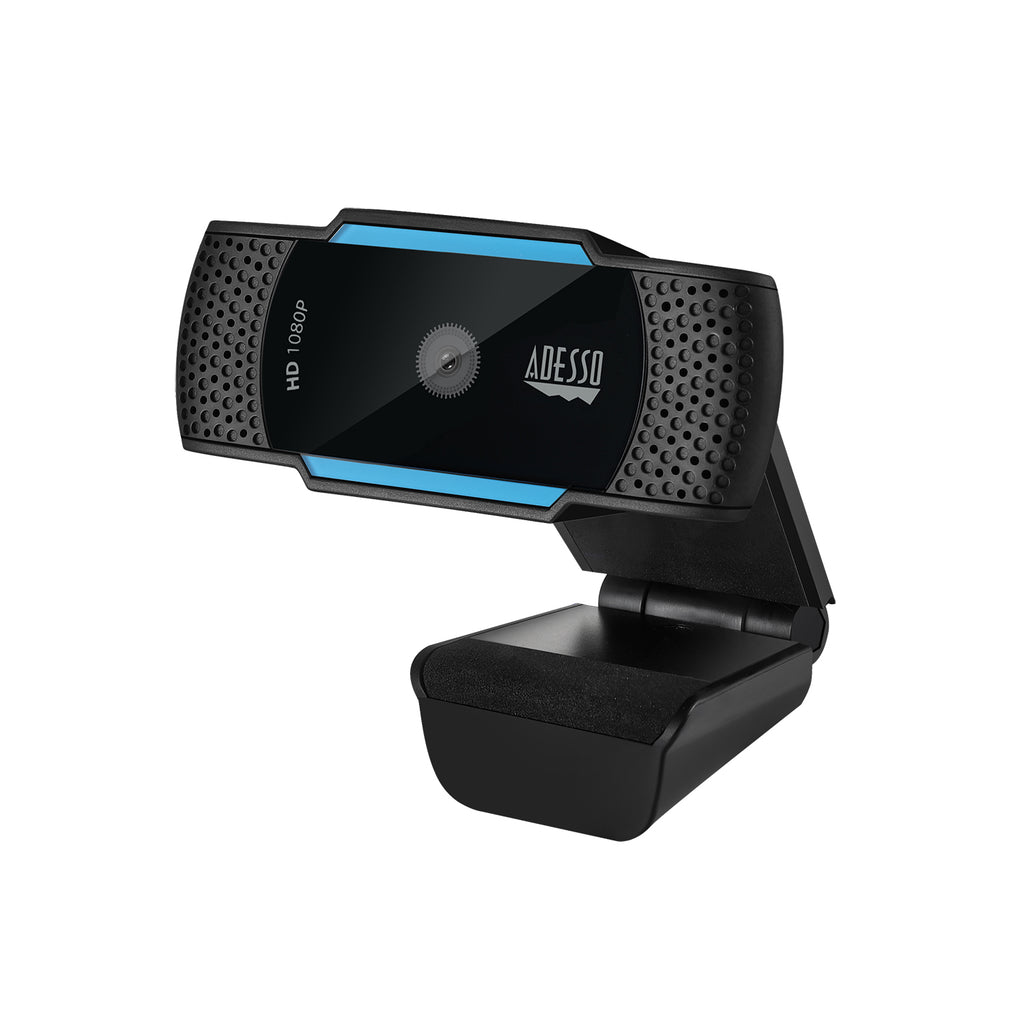 Adesso CyberTrack H5 1080P Auto Focus Webcam with Dual Mic