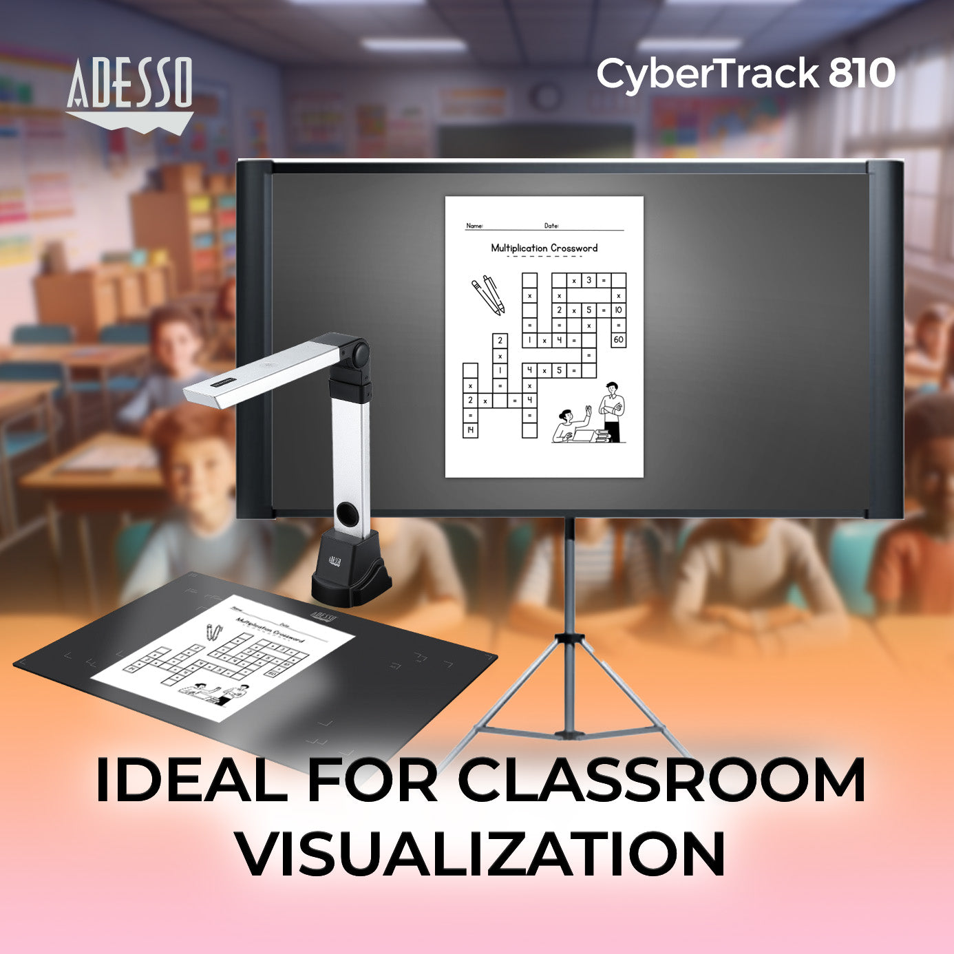 Adesso CyberTrack 810 8MP Document Camera & Visual Presenter
