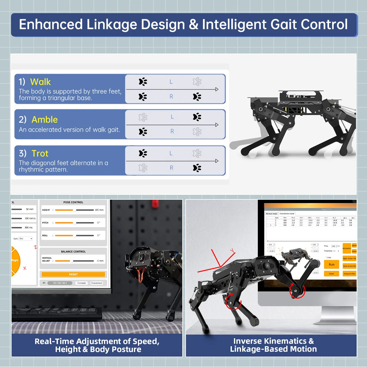 Hiwonder PuppyPi AI Quadruped Robot – Raspberry Pi Vision and Robotics Platform