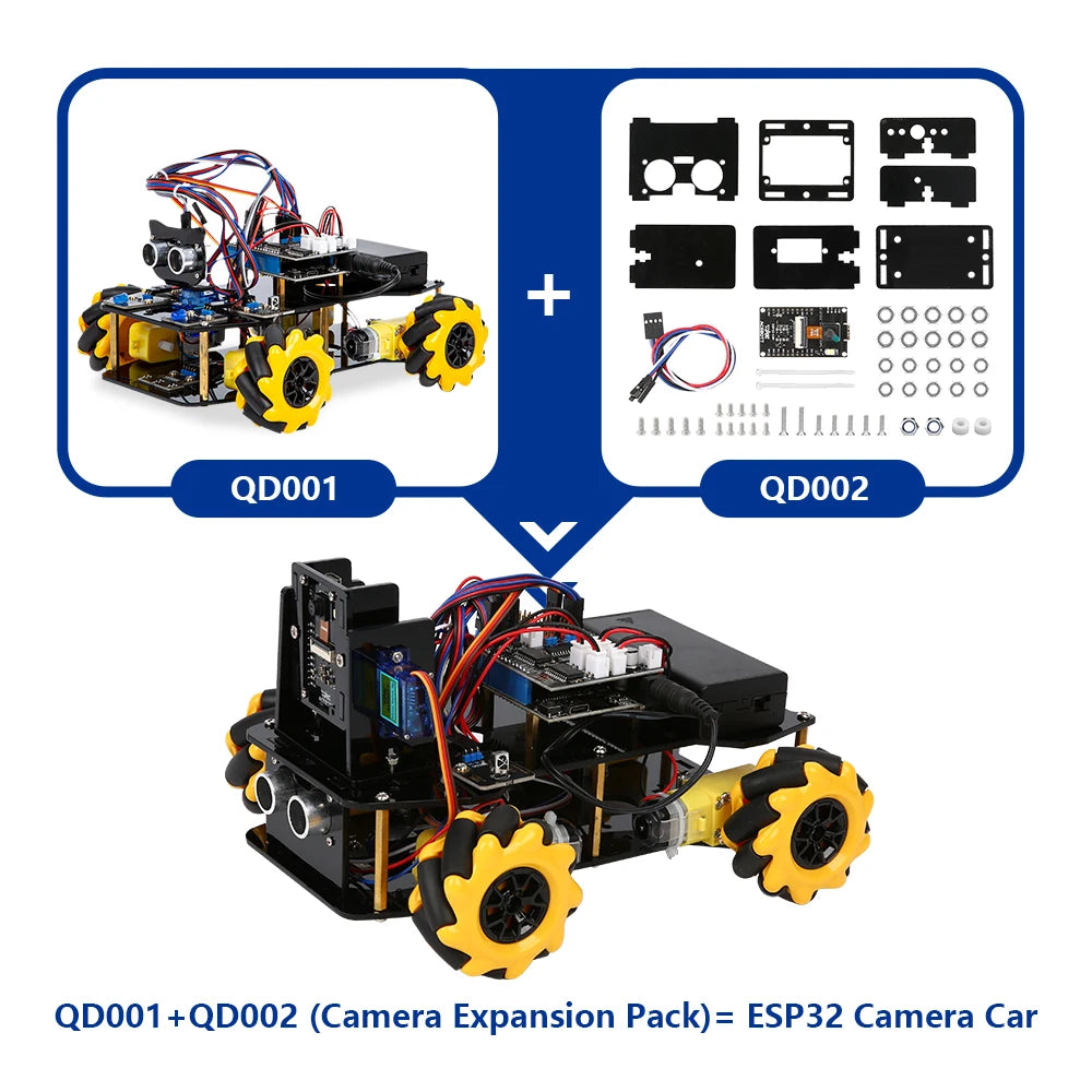 STEM Robotics Car Kit with Camera for Classrooms | Arduino & Python