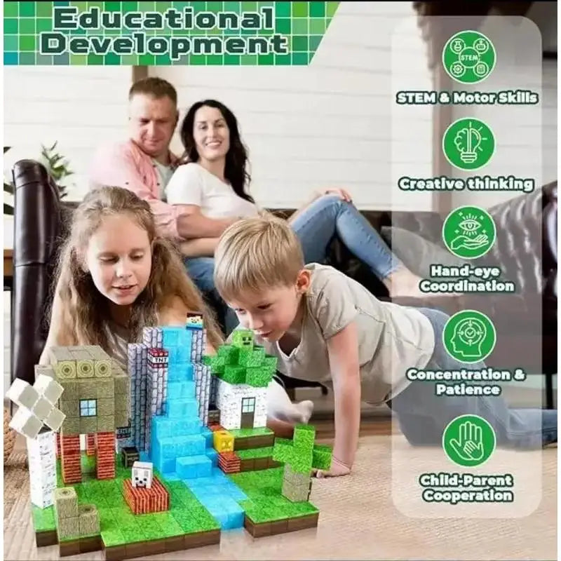 Magnetic Building Blocks Set – 100 Piece STEM Creative Construction Kit