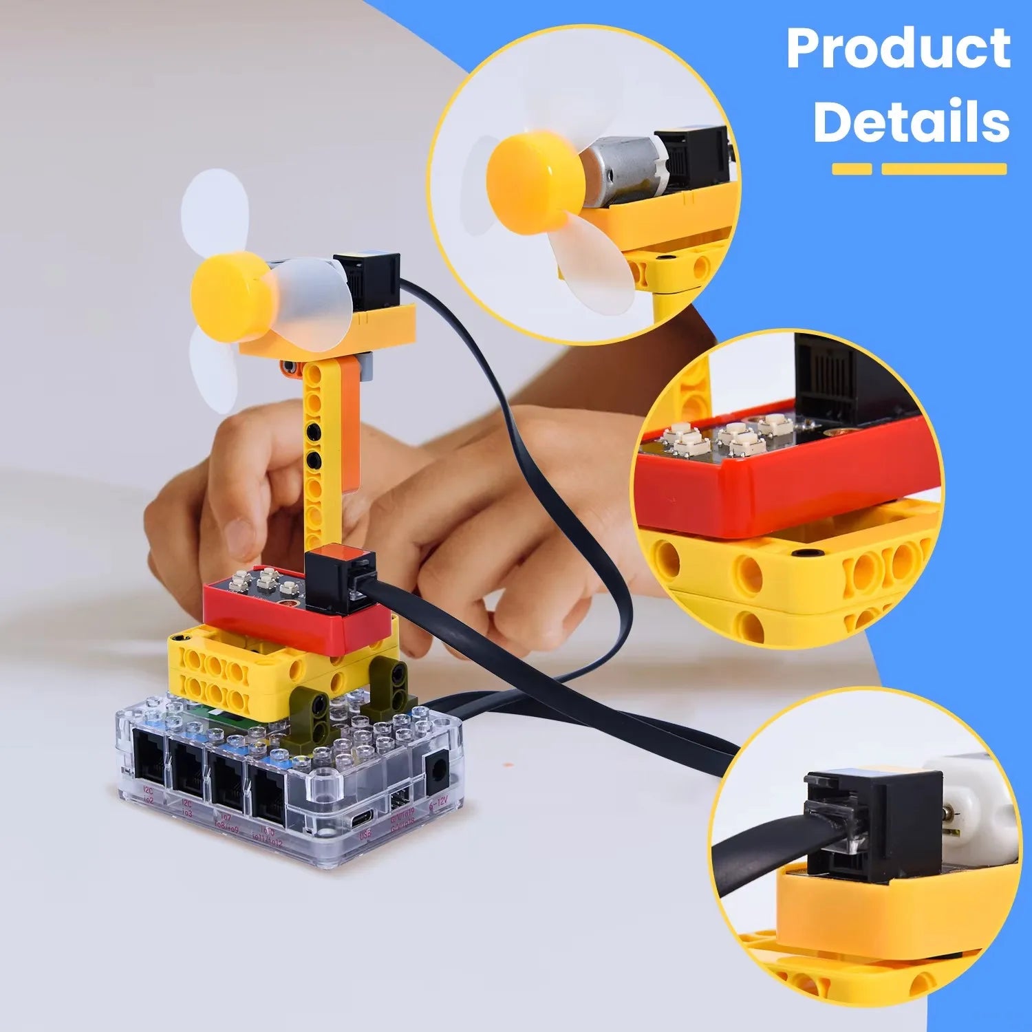 STEM Electronic Building Blocks Kit – Smart Fan Arduino and Python Learning System