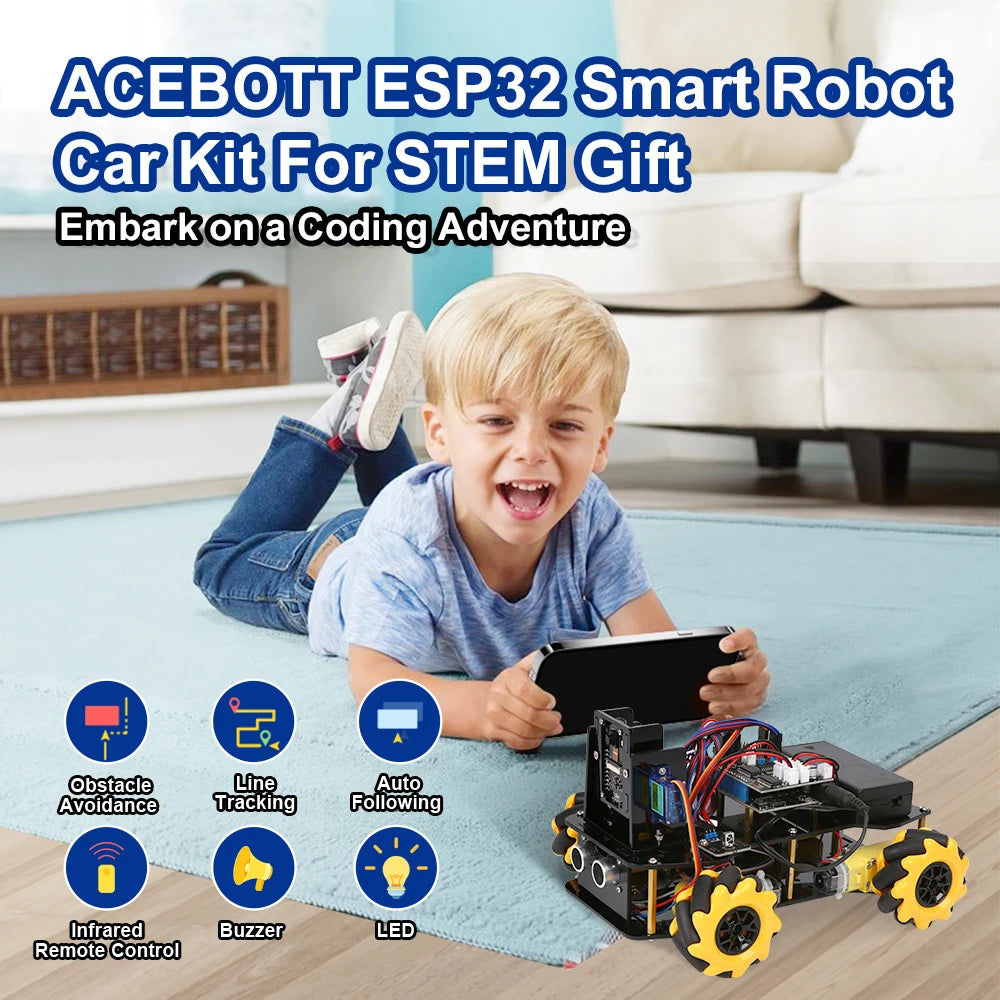STEM Robotics Car Kit with Camera for Classrooms | Arduino & Python