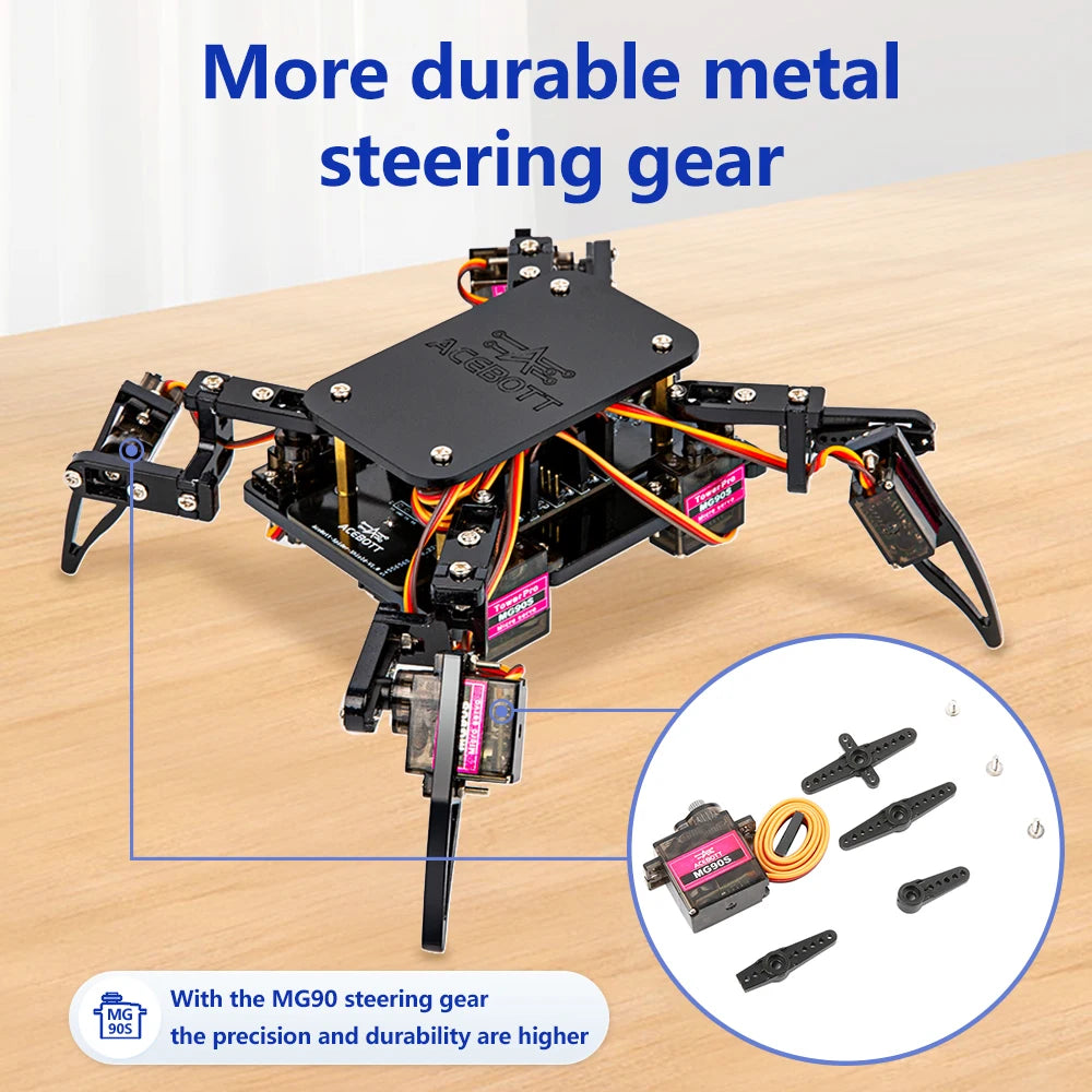 ACEBOTT Bionic Quadruped Robot Kit – Programmable Walking STEM Robot