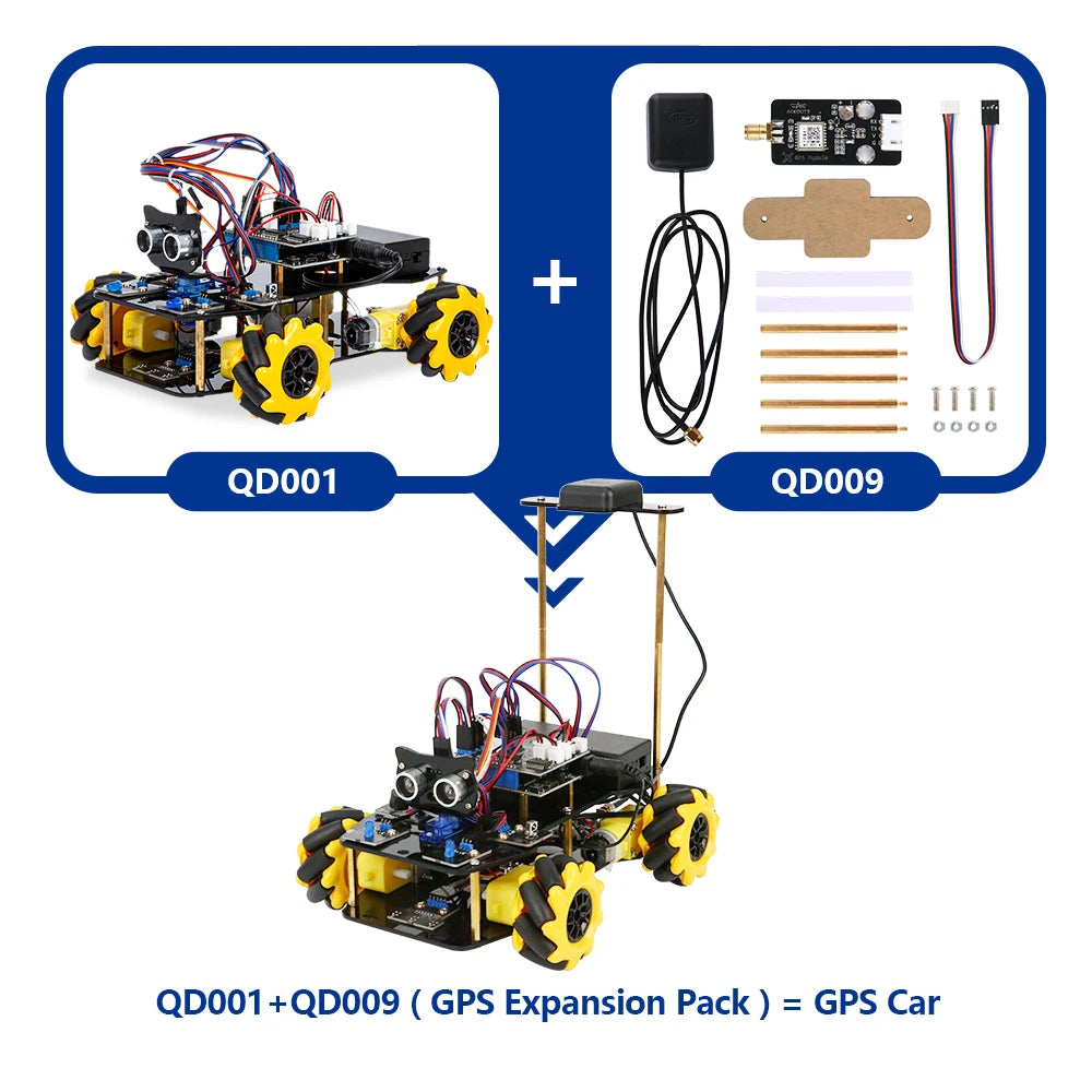 ACEBOTT Smart Robot Car Kit Modular WiFi STEM Robotics Platform ESP32