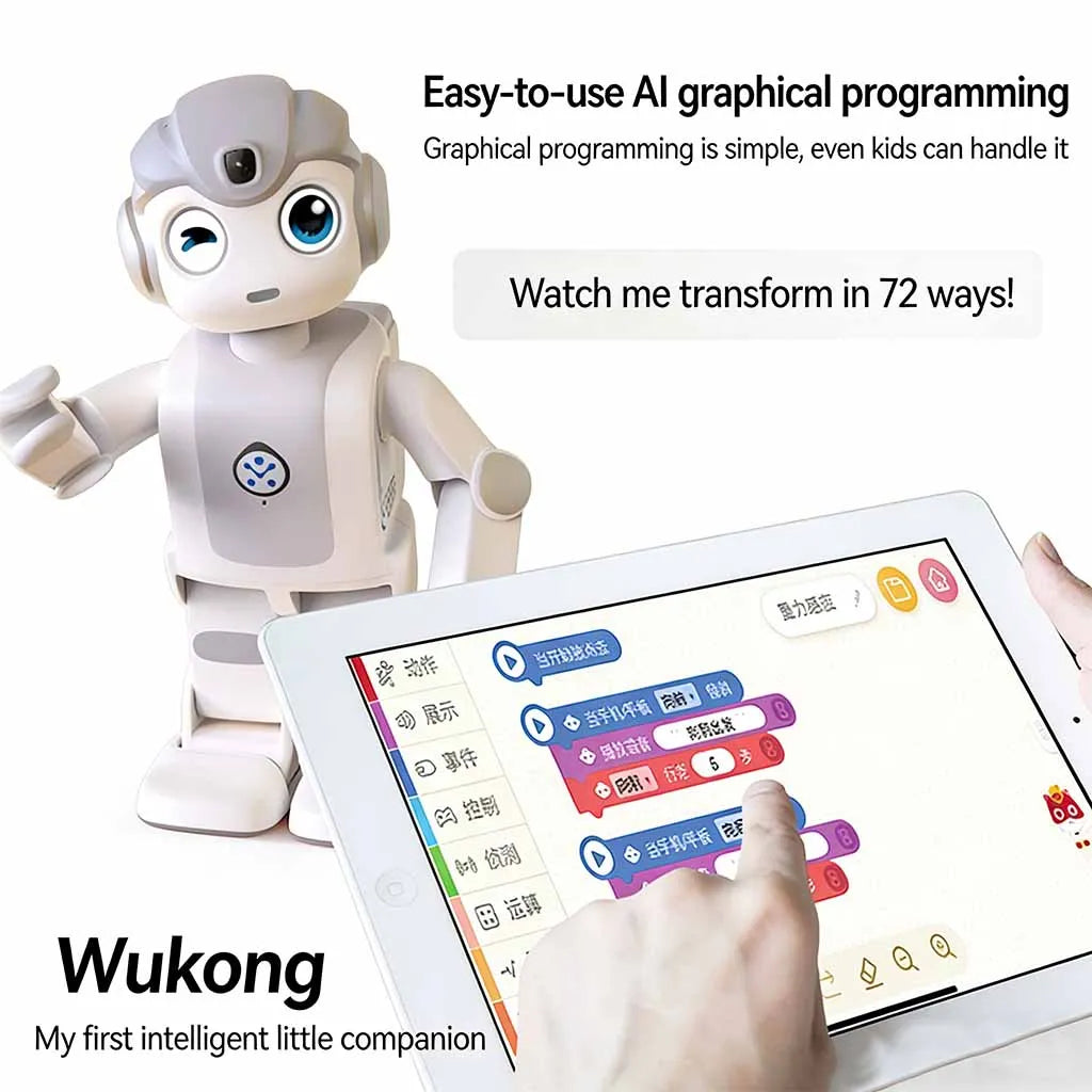 AI Companion Robot Dog – Interactive Smart Learning Toy with LCD Display