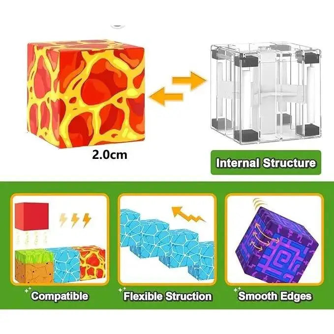 Magnetic Building Blocks Set – 100 Piece STEM Creative Construction Kit