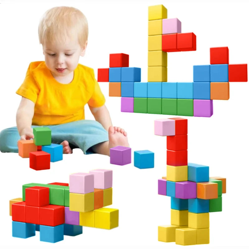 Magnetic Cubes STEM Building Set 3D Construction &amp; Learning Kit