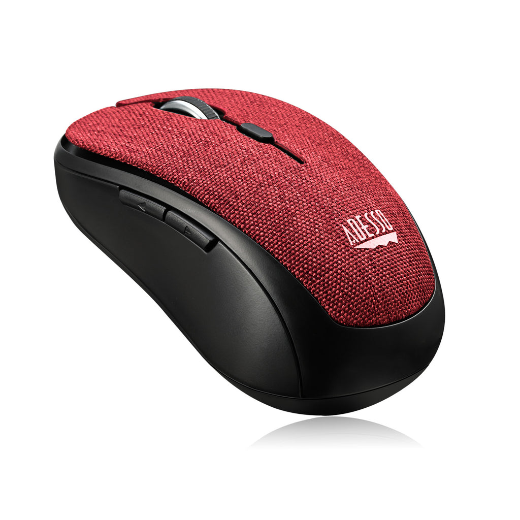 Adesso iMouse S80R Wireless Fabric Optical Mini Mouse - Red