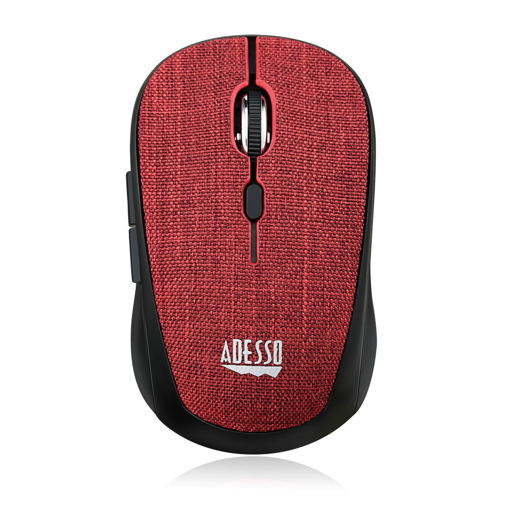Adesso iMouse S80R Wireless Fabric Optical Mini Mouse - Red