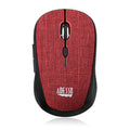 Adesso iMouse S80R Wireless Fabric Optical Mini Mouse - Red