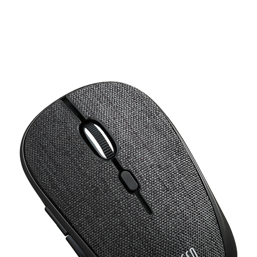 Adesso iMouse S80B Wireless Fabric Optical Mini Mouse – Black