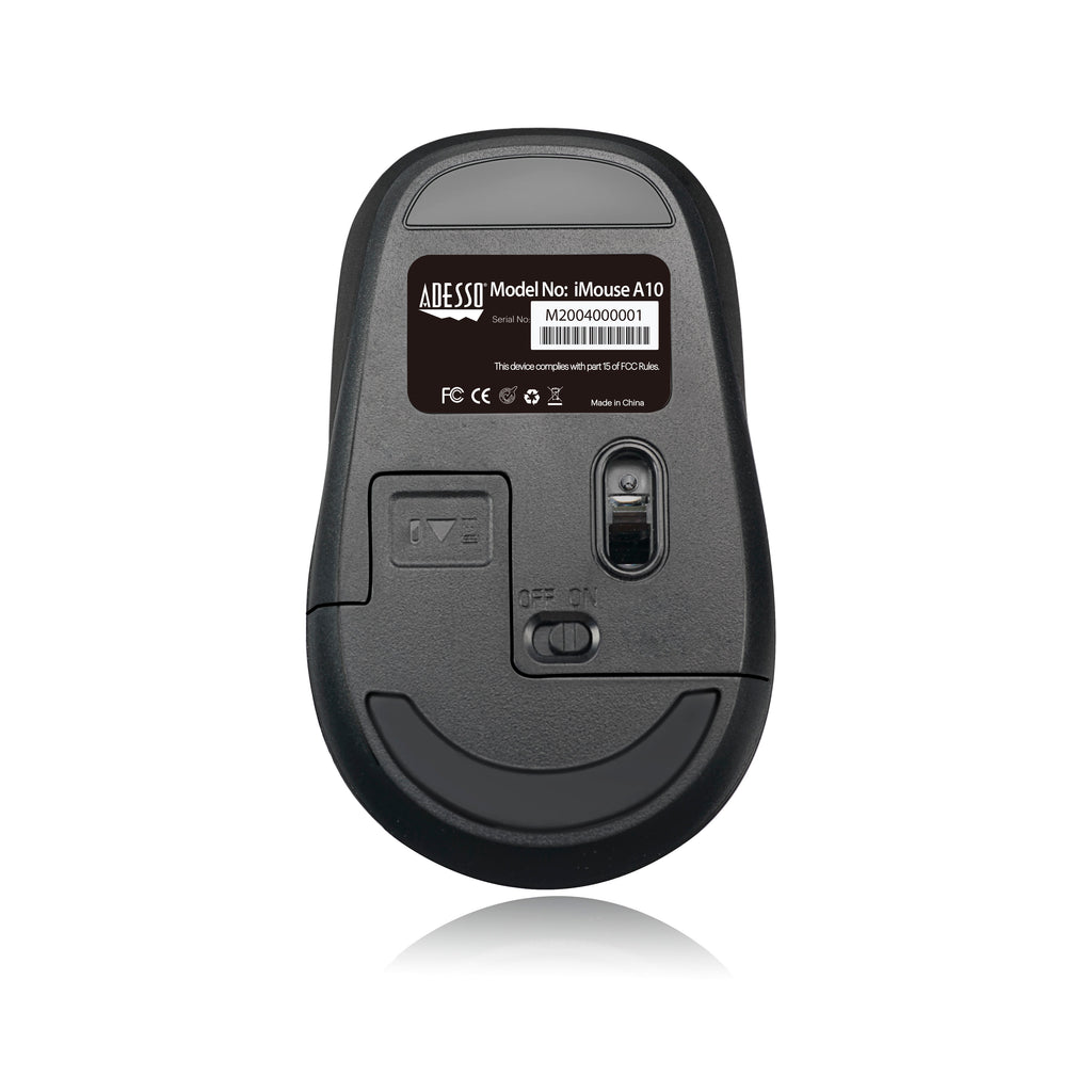 Adesso iMouse A10 Antimicrobial Wireless Ergonomic Mouse
