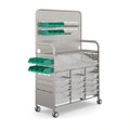 Gratnells MakerSpace Cart with 12 Shallow & 3 Deep Translucent Trays