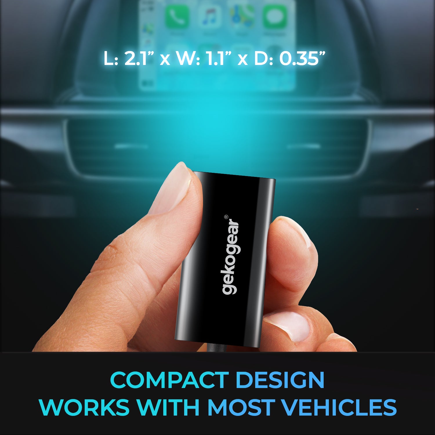 GekoGear Orbit A200 Wireless Android Auto Adapter