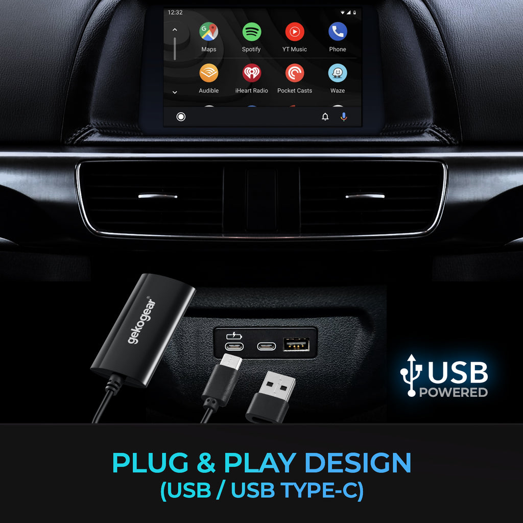 GekoGear Orbit A200 Wireless Android Auto Adapter