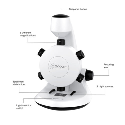 HamiltonBuhl Scout™ Digital Microscope with Prepared Slides Kit