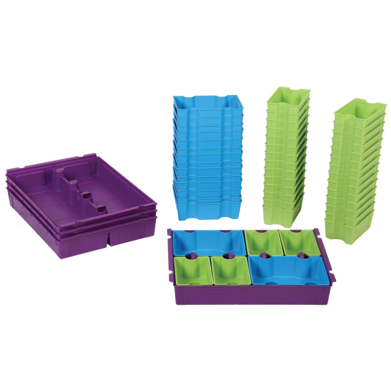 Gratnells SortED Classroom Tray Insert Organizer Set – Multi Color