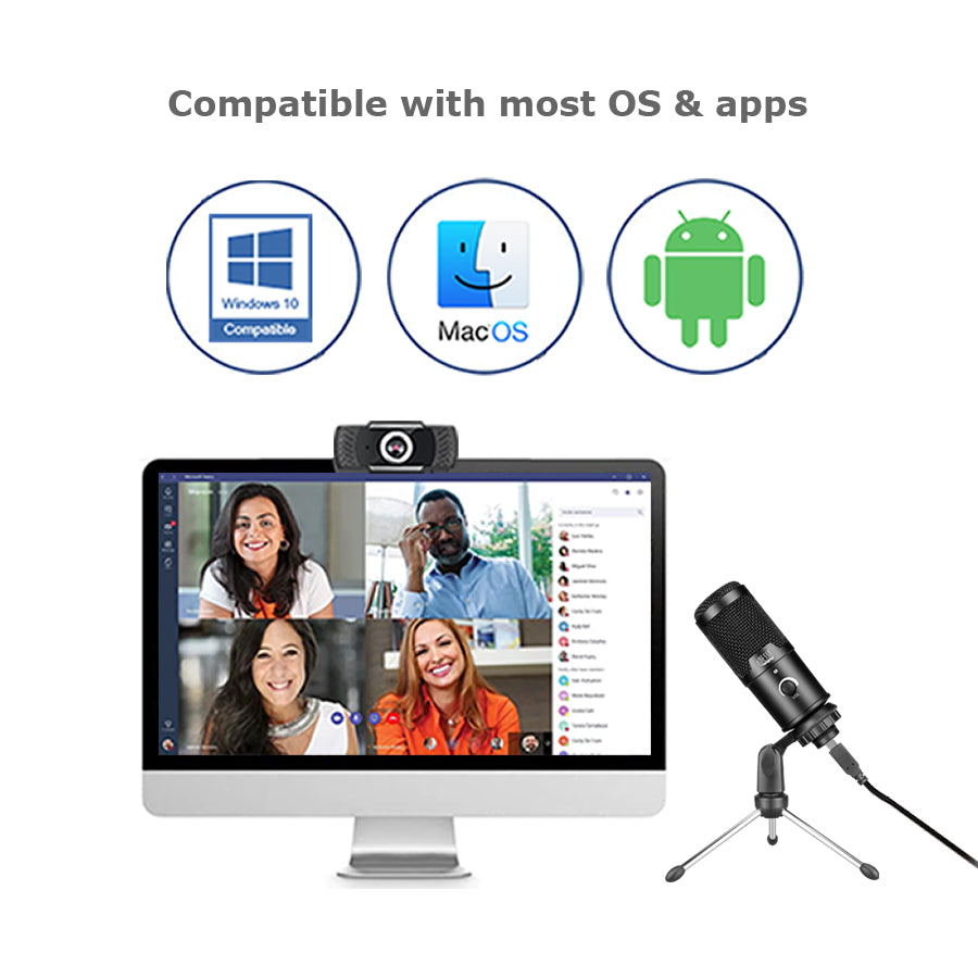 Adesso Xtream M4 USB Cardioid Microphone with Tripod Stand