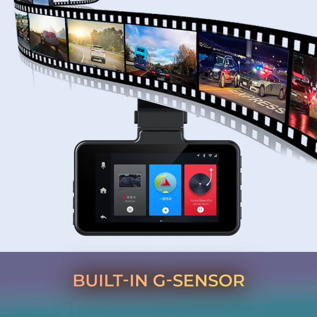 GekoGear Orbit D115 Full HD Dash Camera with 32GB microSD Card & Blind Spot Mirror
