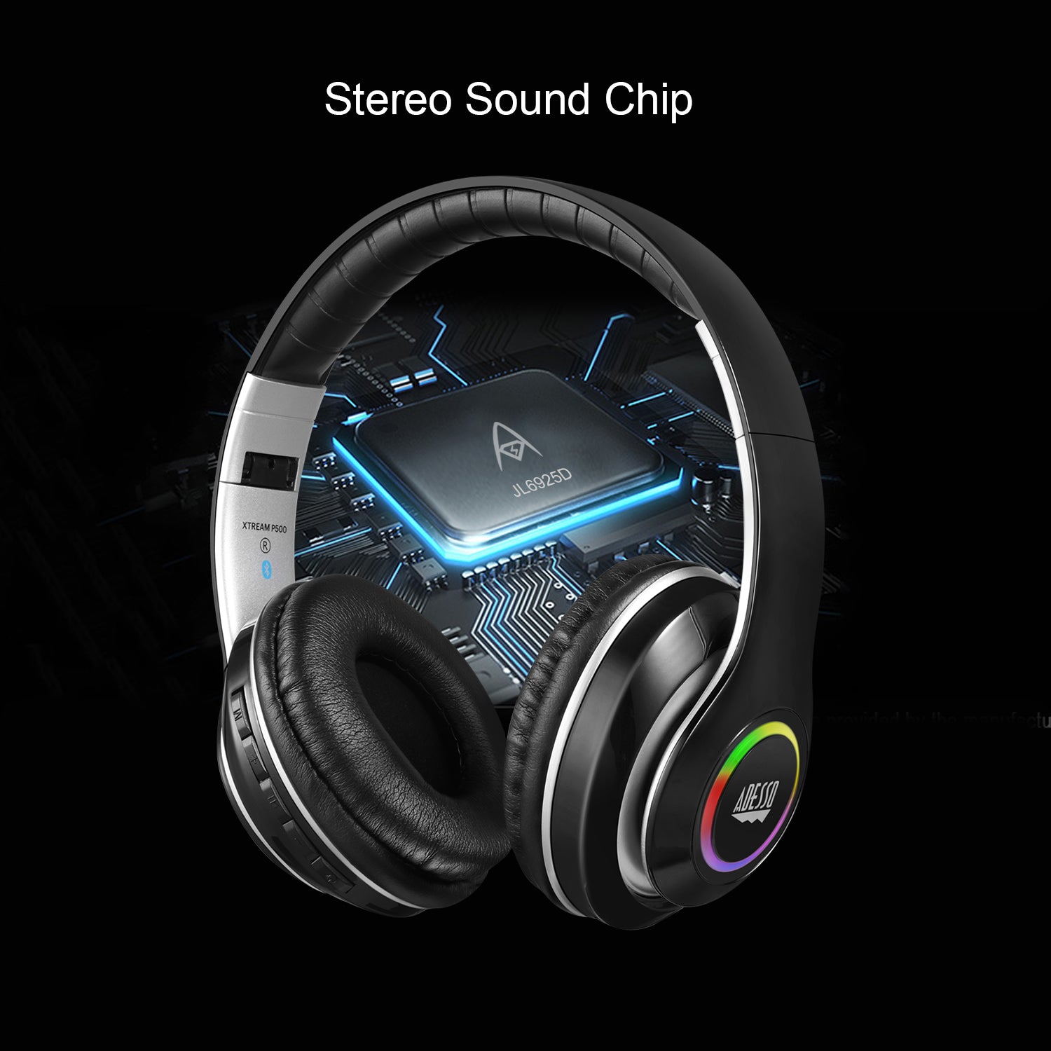 Adesso Xtream P500 Bluetooth Stereo Headphones with Microphone