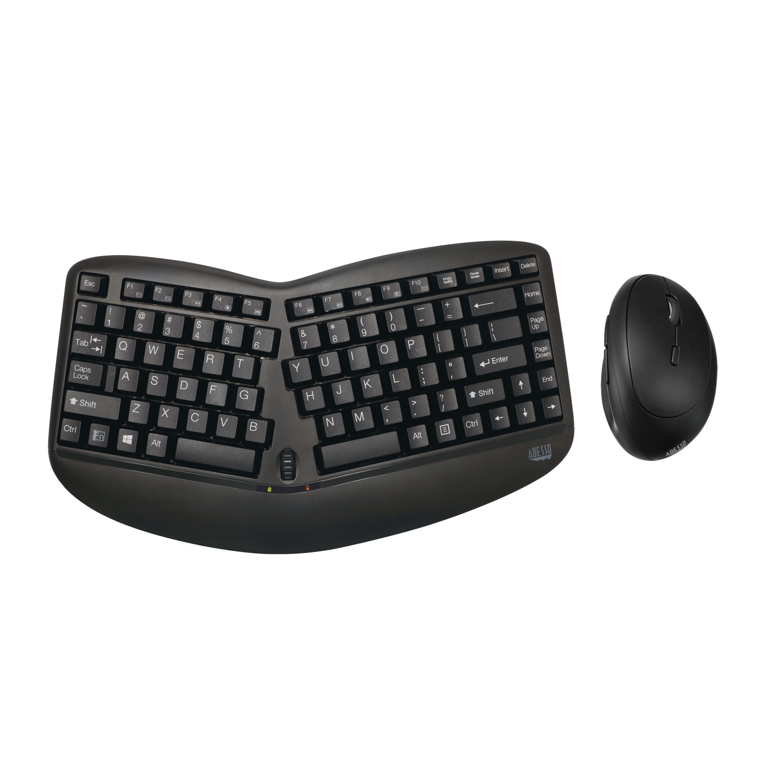 Adesso WKB-1150CB Wireless Ergonomic Keyboard & Vertical Mouse Combo