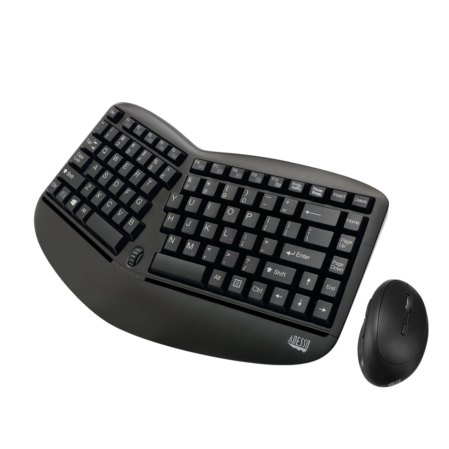Adesso WKB-1150CB Wireless Ergonomic Keyboard & Vertical Mouse Combo