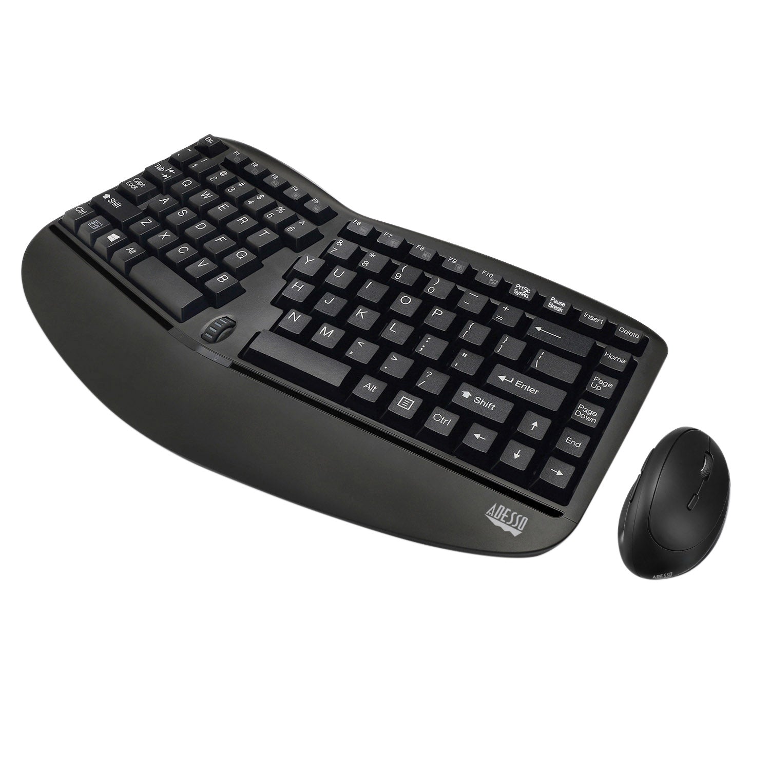Adesso WKB-1150CB Wireless Ergonomic Keyboard & Vertical Mouse Combo