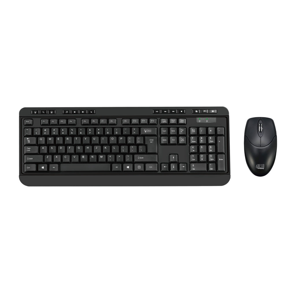Adesso WKB-1320CB TAA Antimicrobial Wireless Keyboard & Mouse Combo