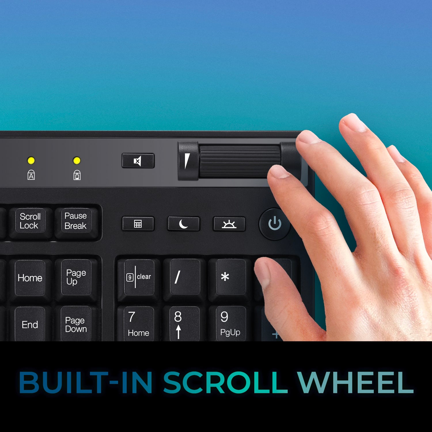 Adesso WKB-4450UB Multi-OS Wireless Keyboard with Integrated Touchpad