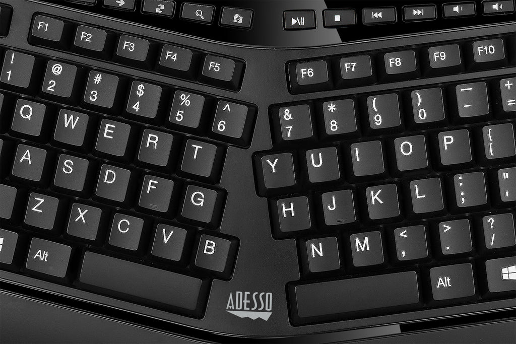 Adesso WKB-4500UB Wireless Ergonomic Touchpad Keyboard
