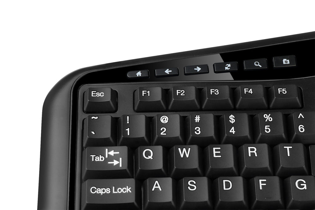Adesso WKB-4500UB Wireless Ergonomic Touchpad Keyboard