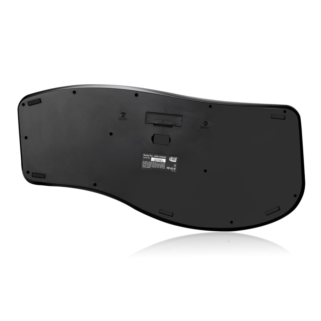 Adesso Tru-Form Media 3500 Wireless Ergonomic Trackball Keyboard