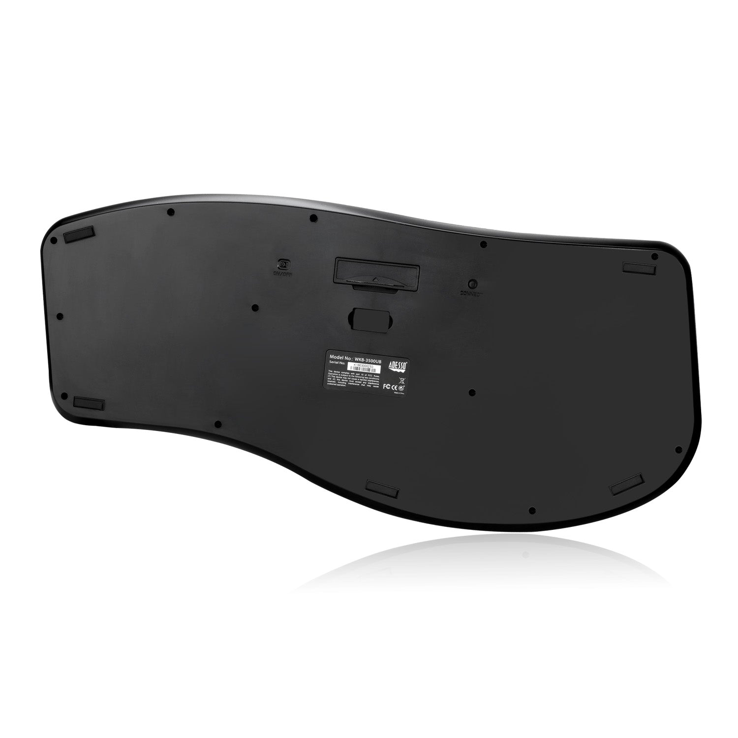 Adesso Tru-Form Media 3500 Wireless Ergonomic Trackball Keyboard