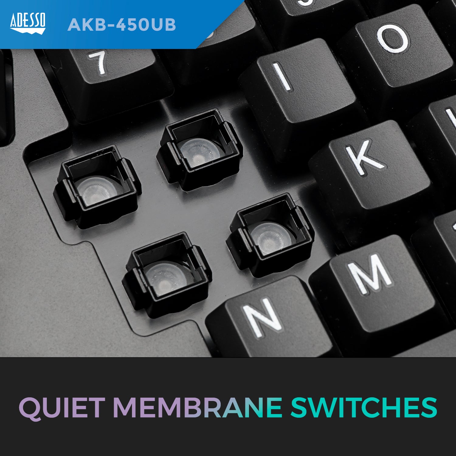 Adesso AKB-450UB Tru-Form Ergonomic Touchpad Keyboard