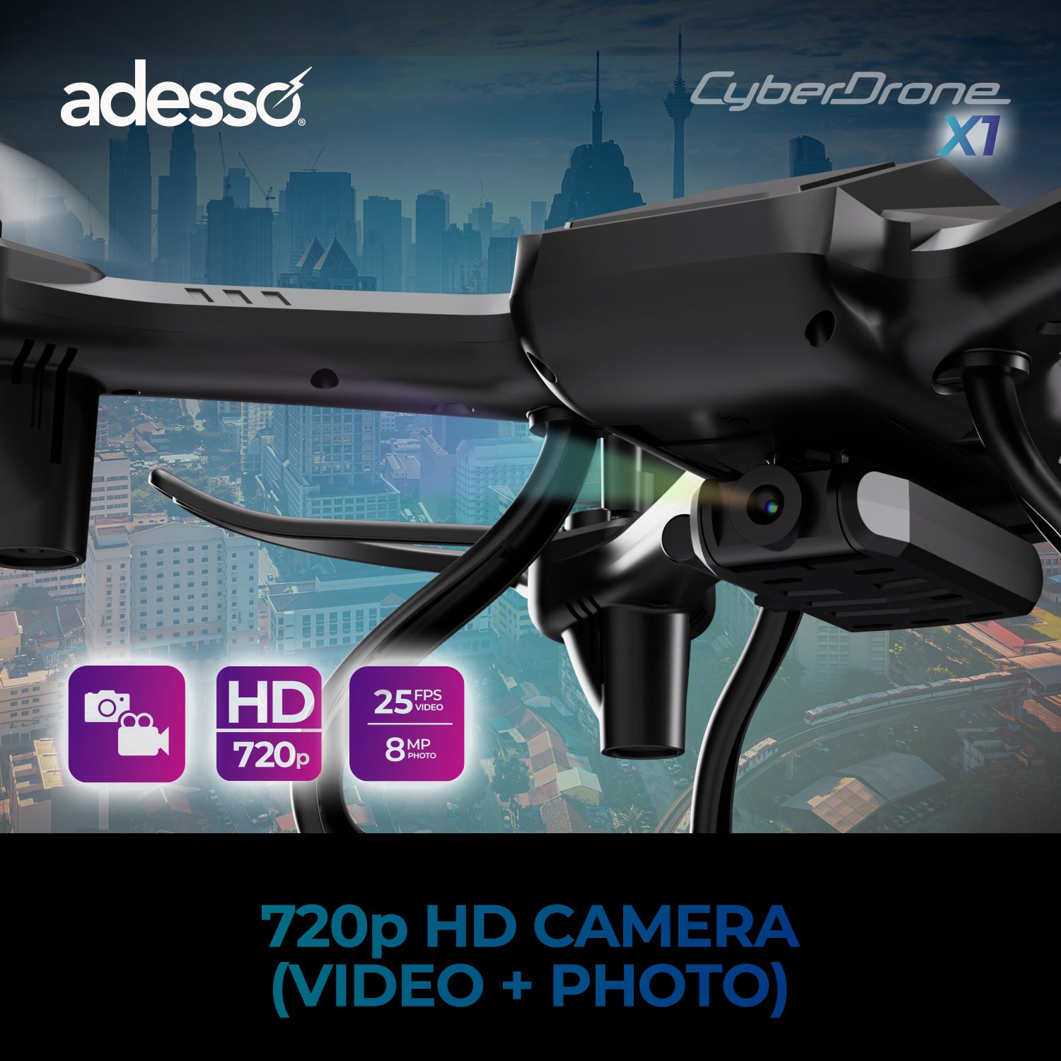 CyberDrone X1 720P Educational Drone
