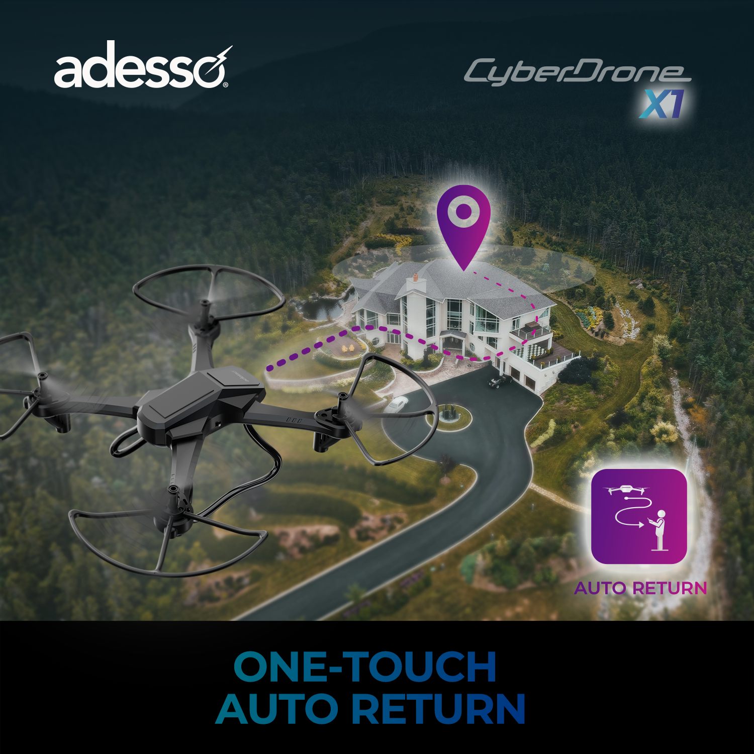 CyberDrone X1 720P Educational Drone