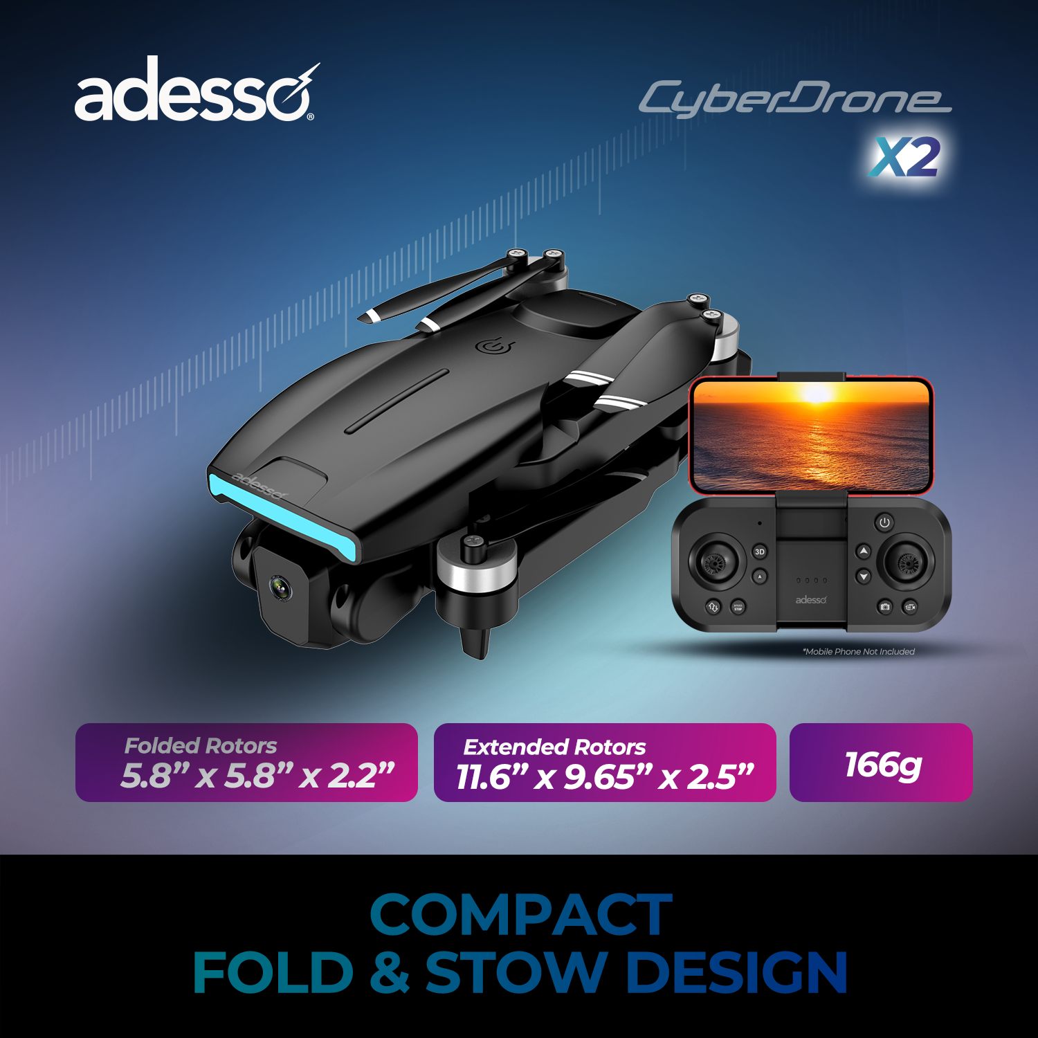 CyberDrone X2 1080P STEM FPV Educational Drone