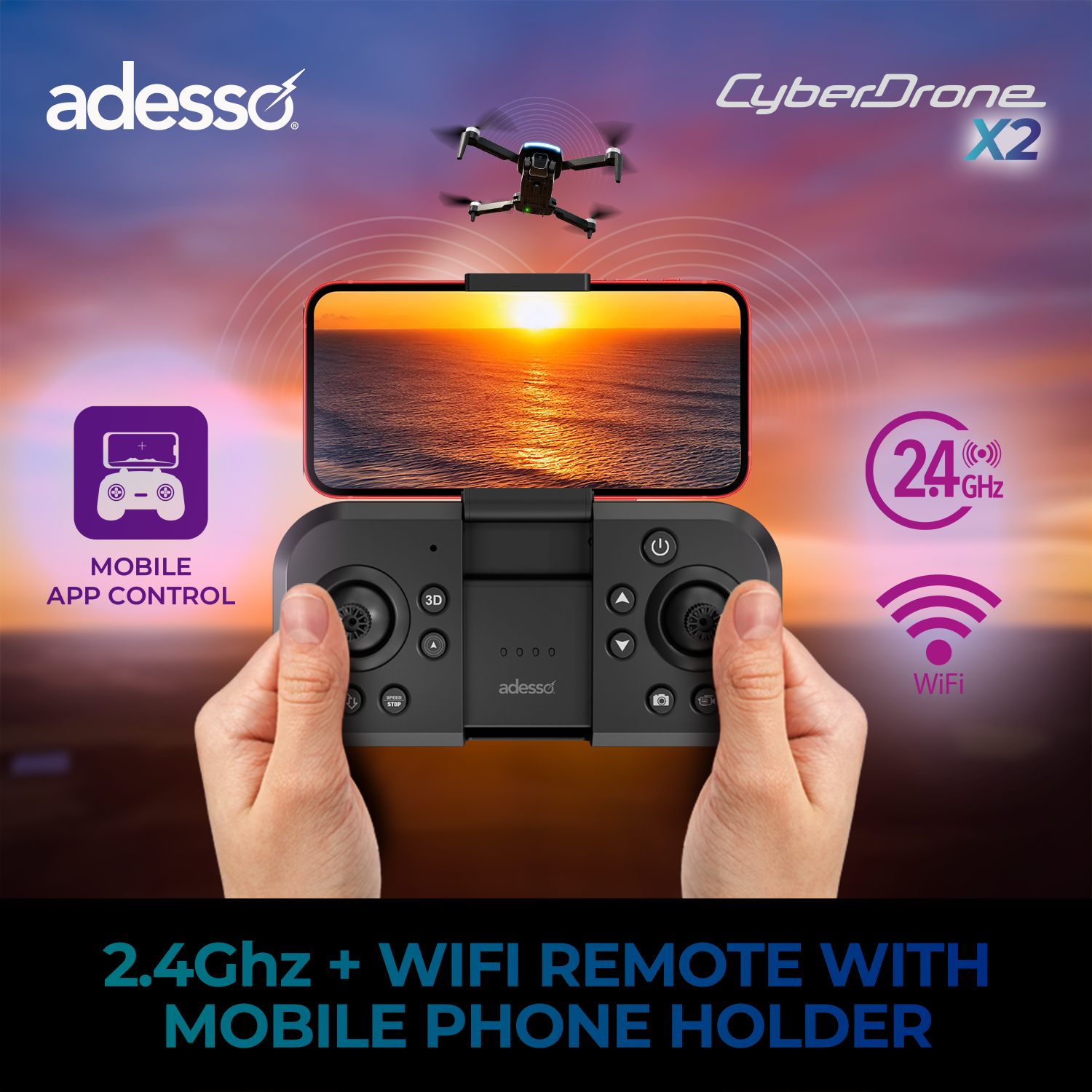 CyberDrone X2 1080P STEM FPV Educational Drone