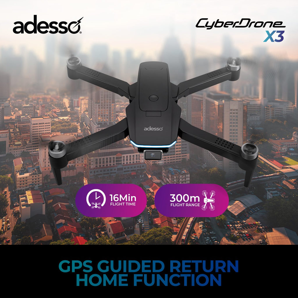 CyberDrone X3 2K GPS STEM Educational Drone
