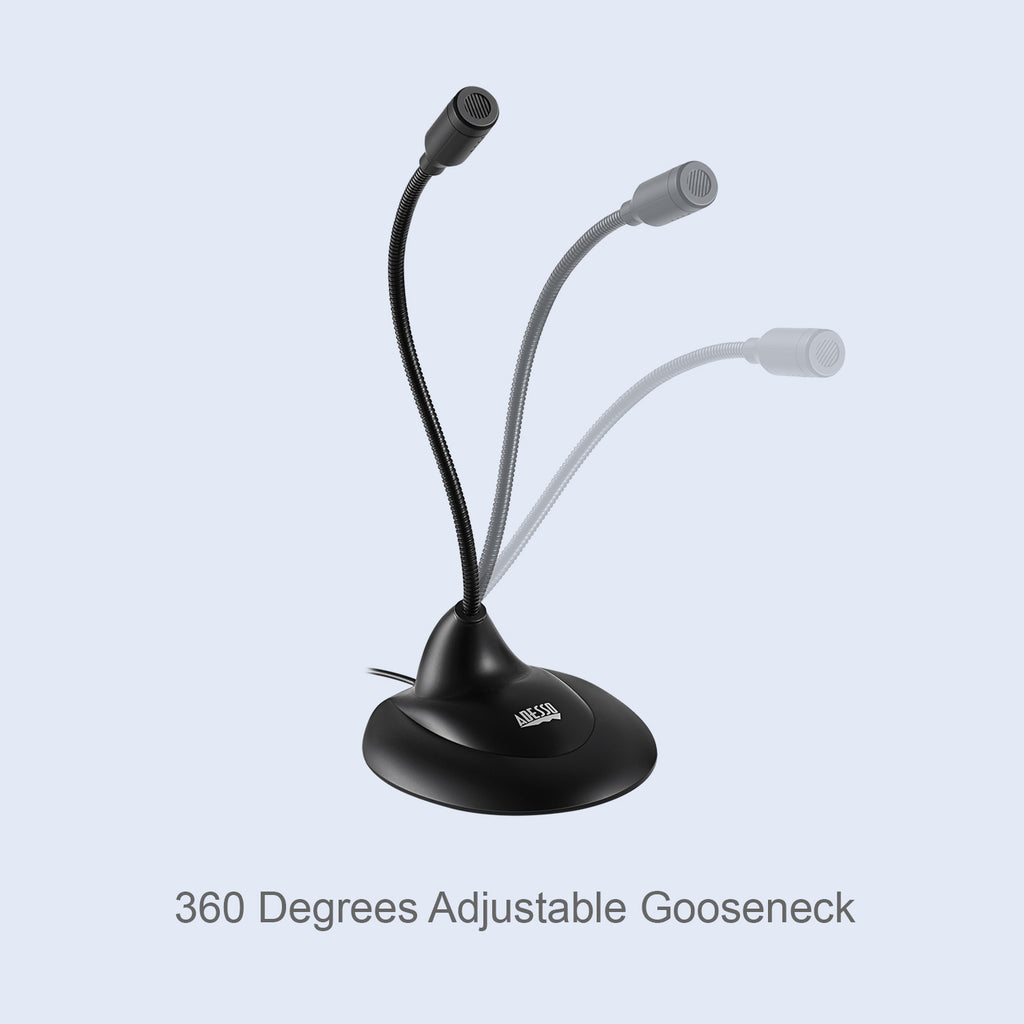 Adesso Xtream M1 USB Gooseneck Desktop Microphone for Classrooms & STEM Learning