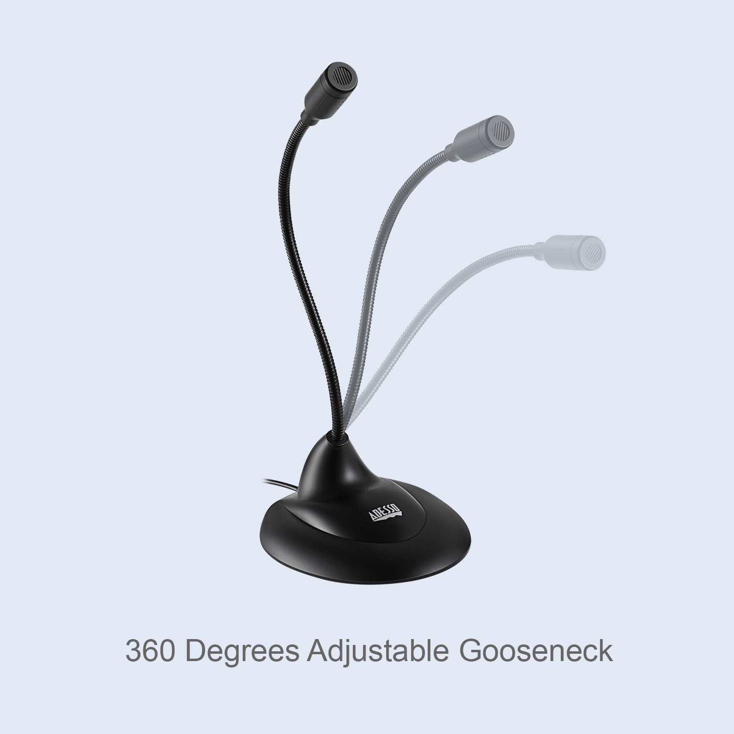 Adesso Xtream M1 USB Gooseneck Desktop Microphone for Classrooms & STEM Learning