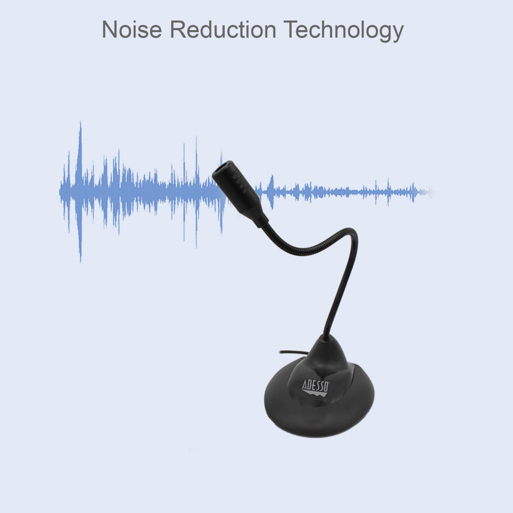Adesso Xtream M1 USB Gooseneck Desktop Microphone for Classrooms & STEM Learning