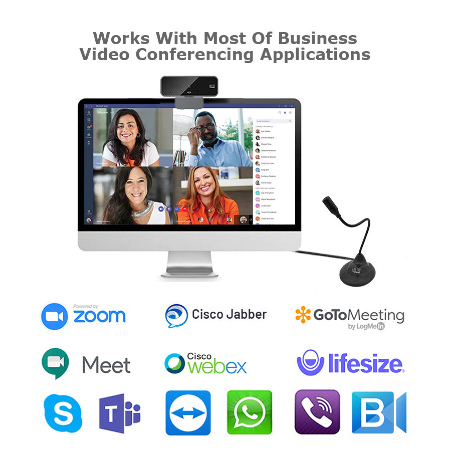 Adesso Xtream M1 USB Gooseneck Desktop Microphone for Classrooms & STEM Learning