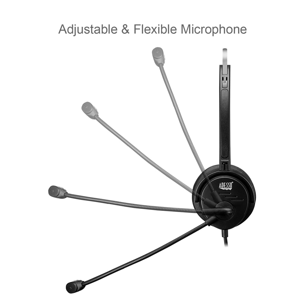 Adesso Xtream P1 USB Single-Sided Headset with Noise-Canceling Microphone