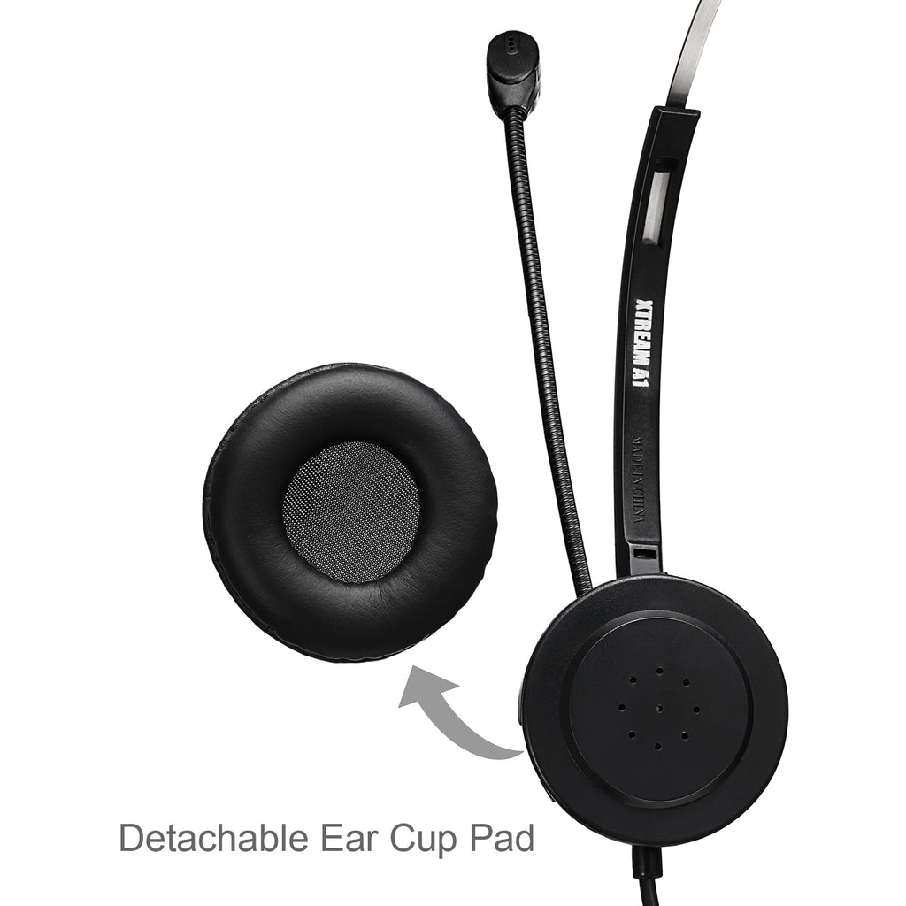 Adesso Xtream P1 USB Single-Sided Headset with Noise-Canceling Microphone