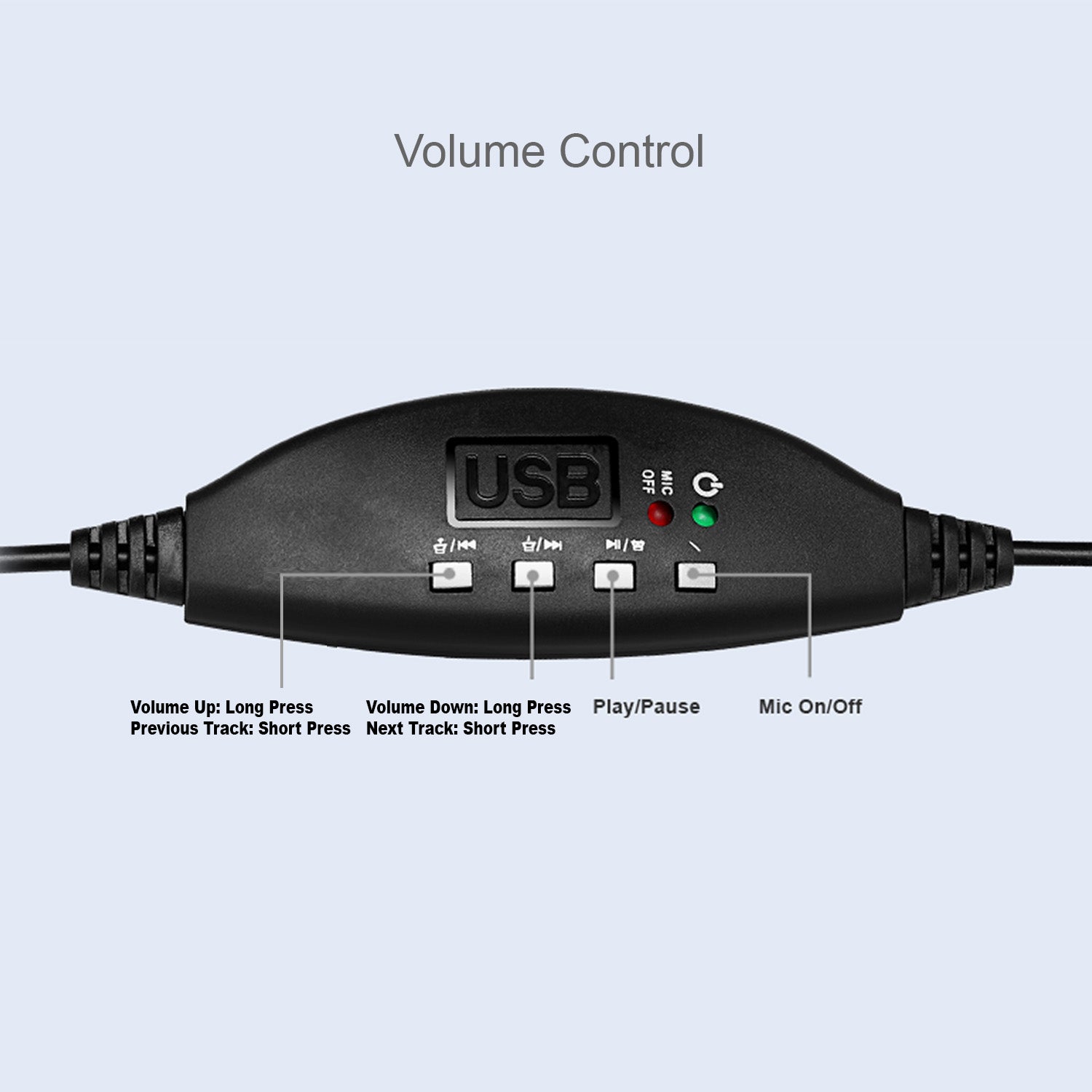 Adesso Xtream P1 USB Single-Sided Headset with Noise-Canceling Microphone